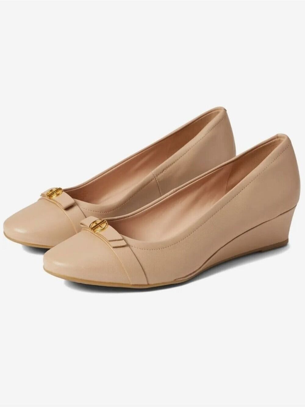 Cole Haan Malta Wedge Nude, Size 8B